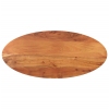 Tablero de mesa ovalado madera maciza de acacia 90x40x2,5 cm