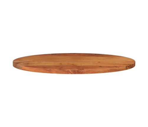 Tablero de mesa ovalado madera maciza de acacia 90x40x2,5 cm