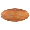 Tablero de mesa ovalado madera maciza de acacia 100x40x2,5 cm