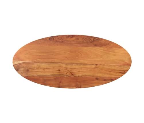 Tablero de mesa ovalado madera maciza de acacia 90x40x3,8 cm