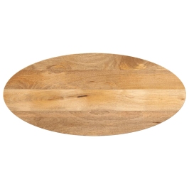 Tablero de mesa ovalado madera maciza de mango 120x50x3,8 cm