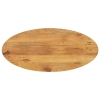 Tablero de mesa ovalado madera maciza de mango 100x40x2,5 cm