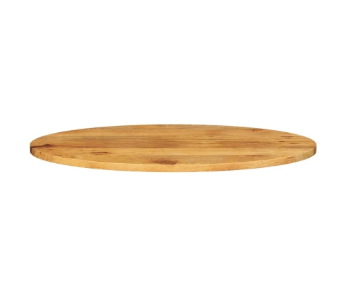 Tablero de mesa ovalado madera maciza de mango 110x50x2,5 cm