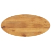 Tablero de mesa ovalado madera maciza de mango 90x40x3,8 cm