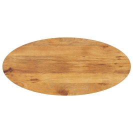 Tablero de mesa ovalado madera maciza de mango 120x50x3,8 cm