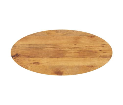 Tablero de mesa ovalado madera maciza de mango 120x50x3,8 cm