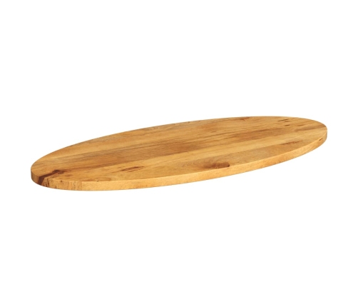 Tablero de mesa ovalado madera maciza de mango 120x50x3,8 cm