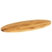 Tablero de mesa ovalado madera maciza de mango 120x50x3,8 cm
