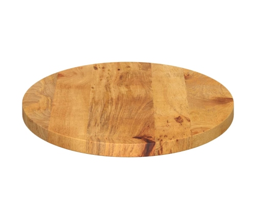 Tablero de mesa ovalado madera maciza de mango 120x50x3,8 cm