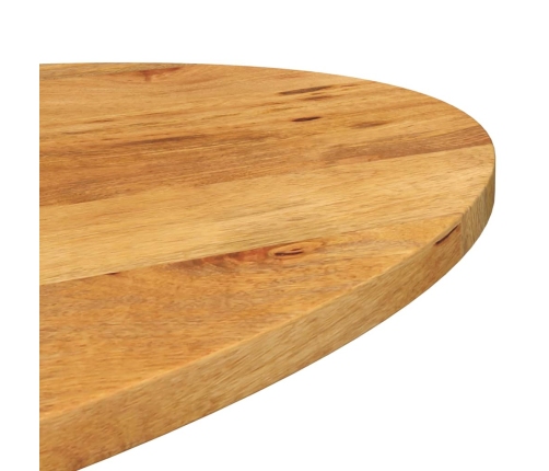 Tablero de mesa ovalado madera maciza de mango 120x50x3,8 cm