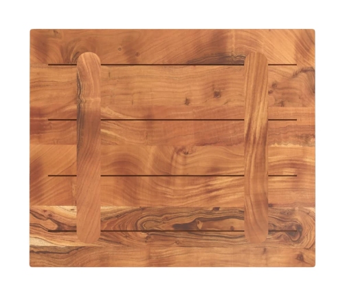 Tablero de mesa rectangular madera maciza acacia 60x50x2,5cm