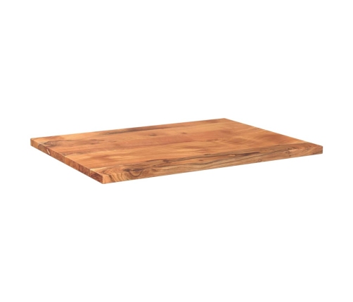 Tablero de mesa rectangular madera maciza acacia 80x60x2,5 cm