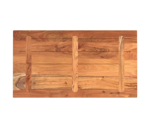 Tablero de mesa rectangular madera maciza acacia 120x60x2,5 cm