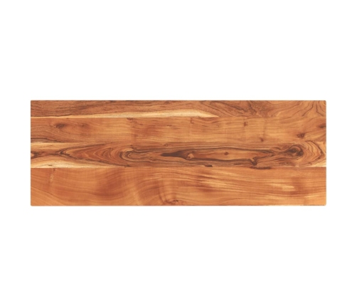 Tablero de mesa rectangular madera maciza acacia 140x60x2,5 cm