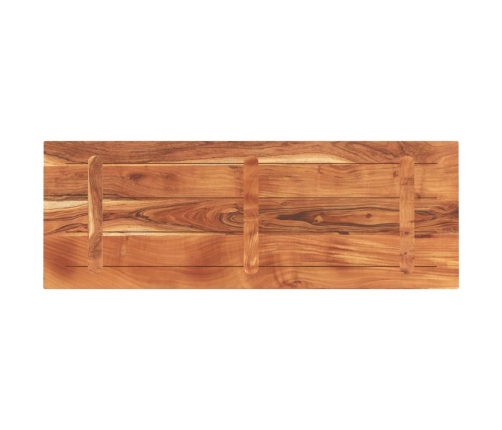 Tablero de mesa rectangular madera maciza acacia 140x60x2,5 cm