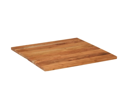 Tablero de mesa cuadrado madera maciza de acacia 70x70x2,5 cm