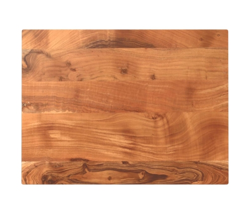 Tablero de mesa rectangular madera maciza acacia 90x70x2,5 cm