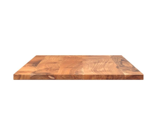 Tablero de mesa rectangular madera maciza acacia 90x70x2,5 cm