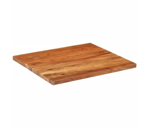 Tablero de mesa rectangular madera maciza acacia 90x80x2,5 cm