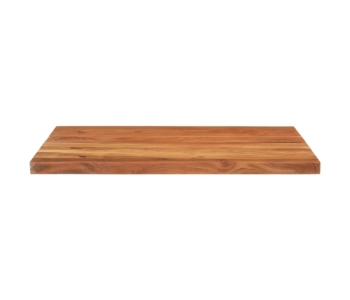 Tablero de mesa rectangular madera maciza acacia 90x80x2,5 cm