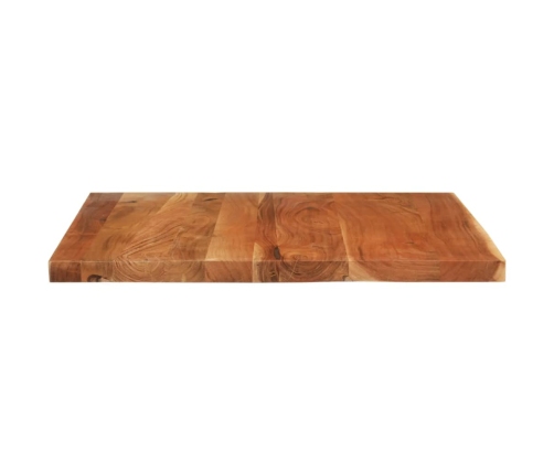 Tablero de mesa rectangular madera maciza acacia 90x80x2,5 cm