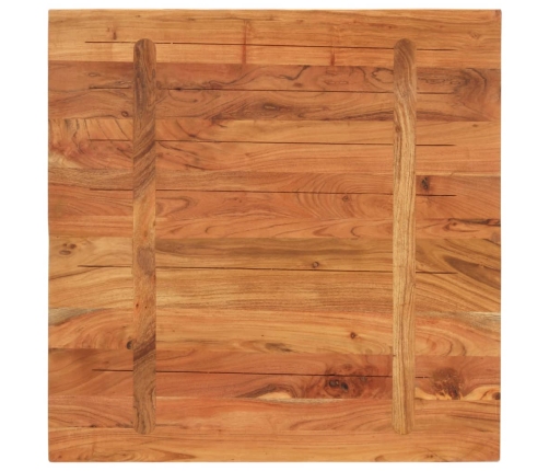 Tablero de mesa cuadrado madera maciza de acacia 90x90x2,5 cm