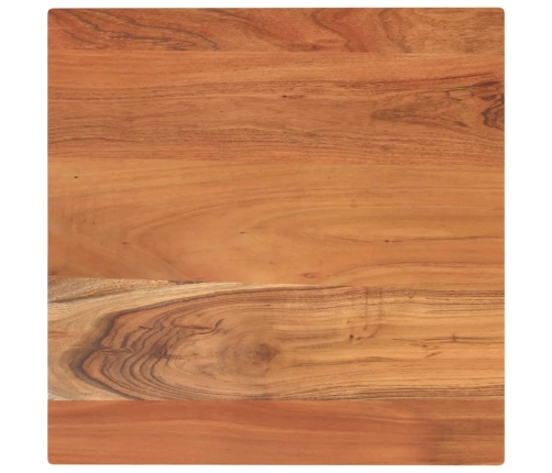 Tablero de mesa cuadrado madera maciza de acacia 50x50x3,8 cm