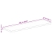 Tablero de mesa rectangular madera maciza acacia 100x50x3,8 cm