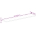 Tablero de mesa rectangular madera maciza acacia 140x50x3,8 cm