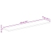 Tablero de mesa rectangular madera maciza acacia 160x50x3,8 cm
