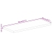 Tablero de mesa rectangular madera maciza acacia 70x60x3,8 cm