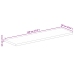 Tablero de mesa rectangular madera maciza acacia 120x60x3,8 cm