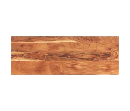 Tablero de mesa rectangular madera maciza acacia 140x60x3,8 cm