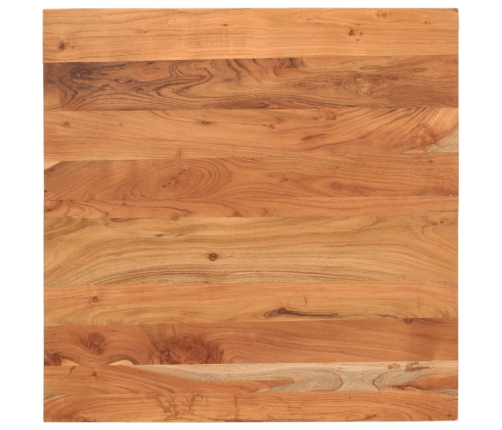 Tablero de mesa cuadrado madera maciza de acacia 70x70x3,8 cm