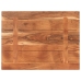 Tablero de mesa rectangular madera maciza acacia 80x70x3,8 cm