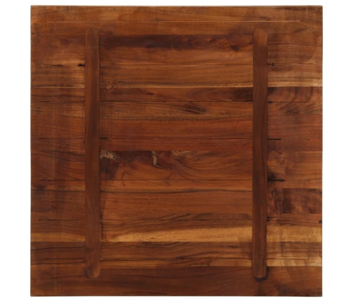 Tablero de mesa cuadrado madera maciza reciclada 80x80x3,8 cm