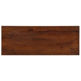 Tablero mesa rectangular madera maciza reciclada 80x20x2,5 cm