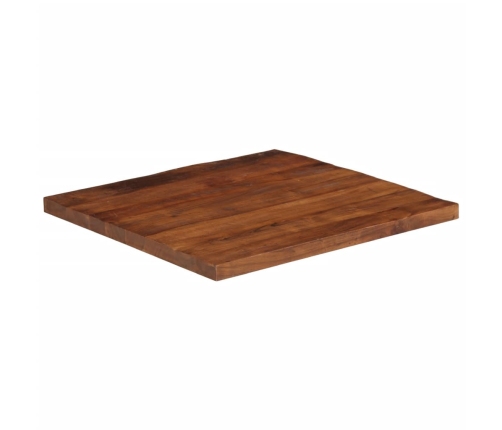 Tablero de mesa cuadrado madera maciza reciclada 70x70x3,8 cm