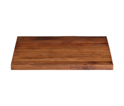 Tablero de mesa cuadrado madera maciza reciclada 70x70x3,8 cm