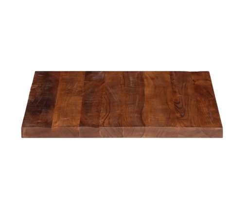 Tablero de mesa cuadrado madera maciza reciclada 70x70x3,8 cm