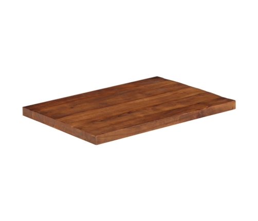 Tablero mesa rectangular madera maciza reciclada 80x70x3,8 cm