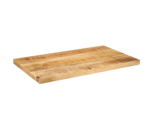 Tablero mesa rectangular madera maciza mango rugosa 50x20x2,5cm