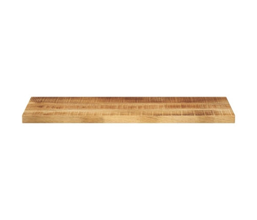 Tablero mesa rectangular madera maciza mango rugosa 80x20x2,5cm