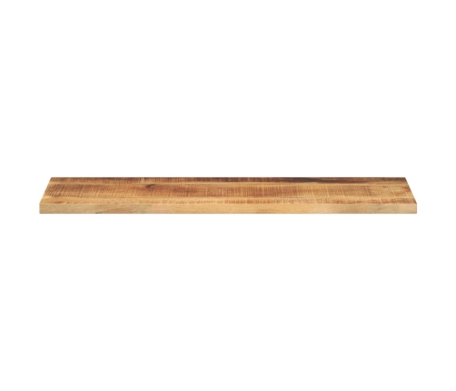 Tablero de mesa rectangular madera mango rugosa 120x20x2,5 cm