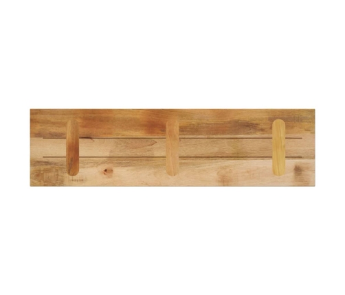 Tablero de mesa rectangular madera mango rugosa 120x20x2,5 cm