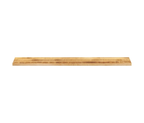 Tablero de mesa rectangular madera mango rugosa 140x20x2,5 cm