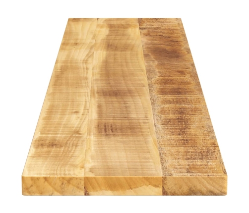 Tablero de mesa rectangular madera mango rugosa 140x20x2,5 cm