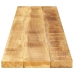 Tablero de mesa rectangular madera mango rugosa 140x20x2,5 cm