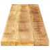 Tablero de mesa rectangular madera mango rugosa 140x30x2,5 cm