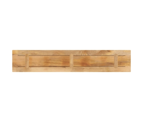 Tablero de mesa rectangular madera mango rugosa 140x30x2,5 cm